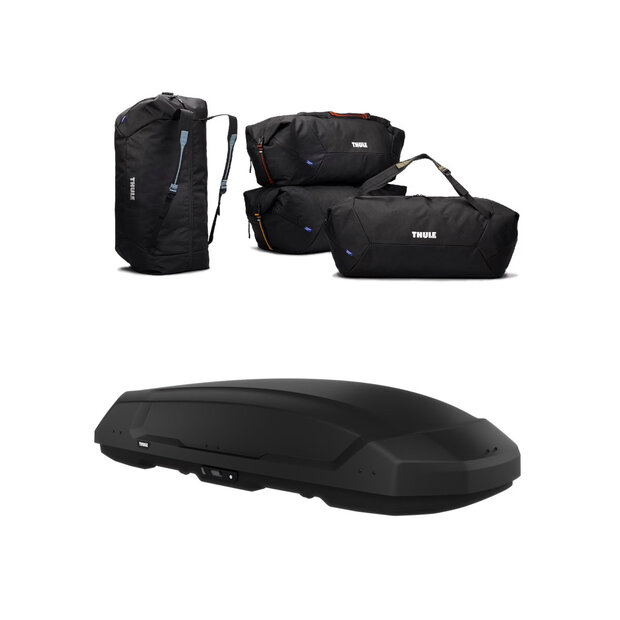  Thule Force 3 L dakkoffer + GoPack Duffel tassenset