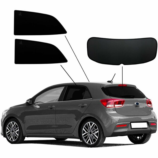SunClip Auto Zonneschermen Kia Rio (YB) 2017-2023