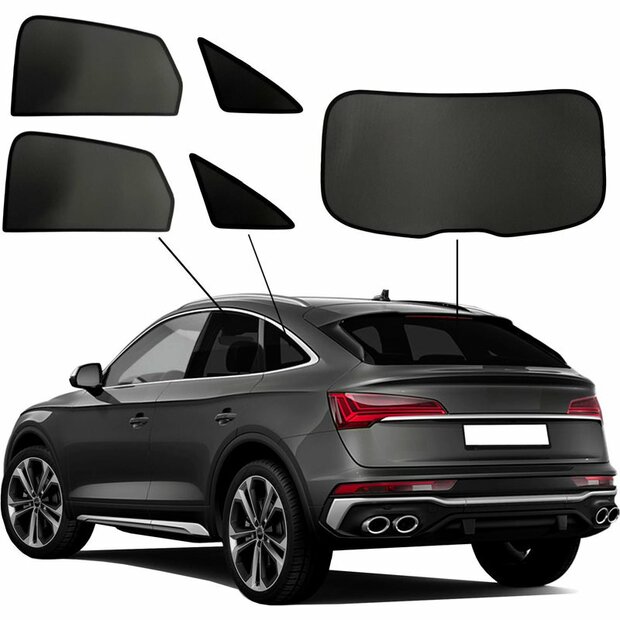 SunClip Auto Zonneschermen Audi Q5 Sportback 2020-2024
