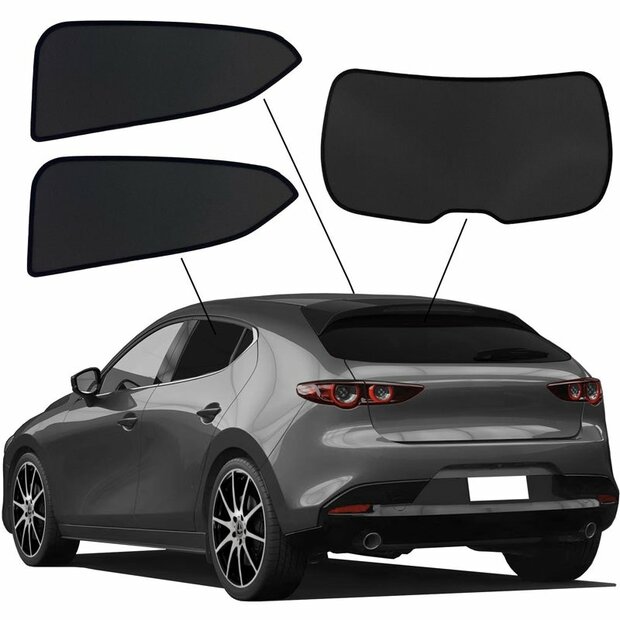 SunClip Auto Zonneschermen Mazda 3 (BP) 2019-
