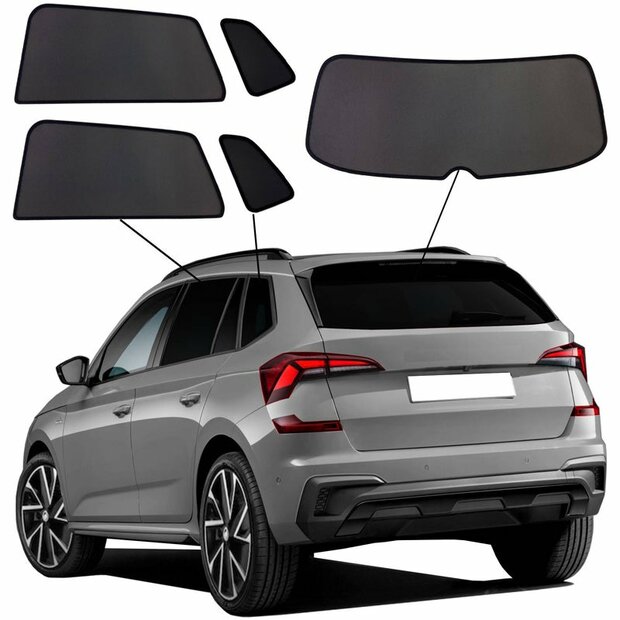 SunClip Auto Zonneschermen Skoda Kamiq Facelift 2024-
