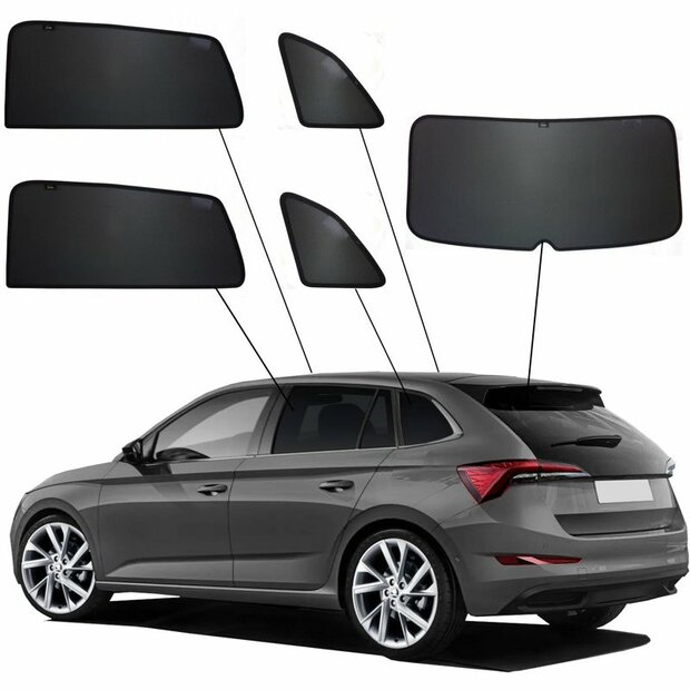SunClip Auto Zonneschermen Skoda Scala 2019-