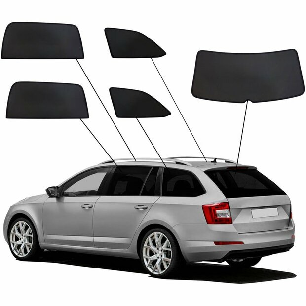 SunClip Auto Zonneschermen Skoda Octavia 3 Combi 2013-2020
