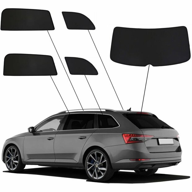 SunClip Auto Zonneschermen Skoda Superb 3 Kombi 2015-2023