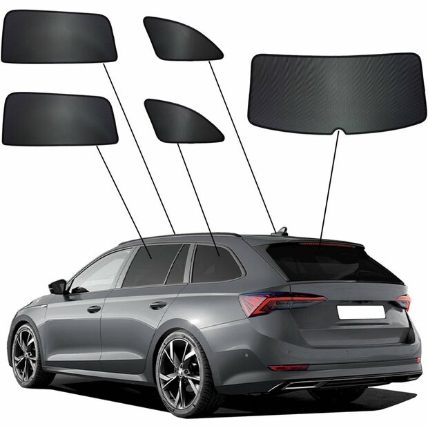 SunClip Auto Zonneschermen Skoda Octavia 4 Combi 2020-
