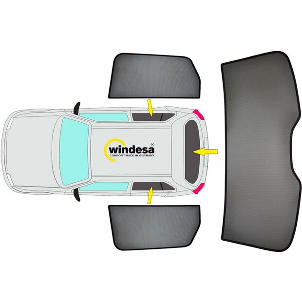 SunClip Auto Zonneschermen Kia Sportage (NQ5) 2022-