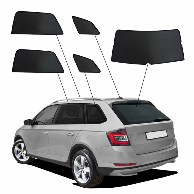 SunClip Auto Zonneschermen Skoda Fabia III Stationwagon 2014-2022
