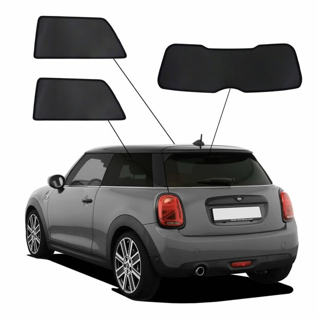 SunClip Auto Zonneschermen Mini Cooper/One 3-deurs 2014-2024