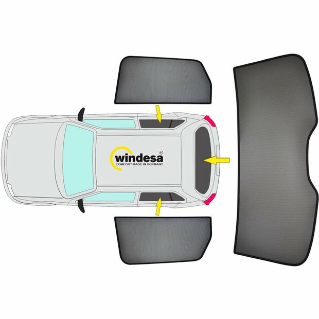 SunClip Auto Zonneschermen Kia EV3 2024-