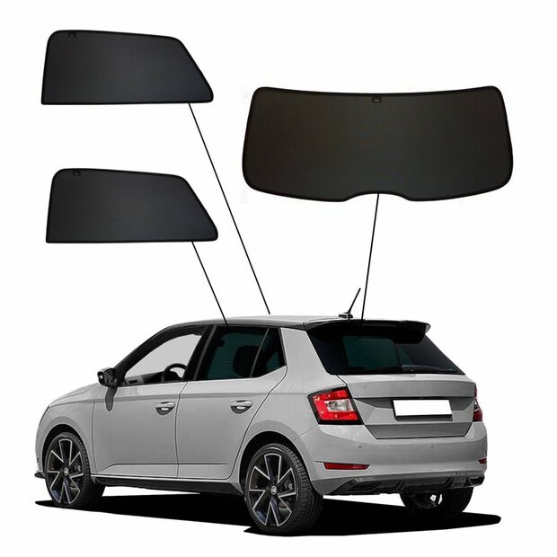 SunClip Auto Zonneschermen Skoda Fabia III Hatchback 2014-2022