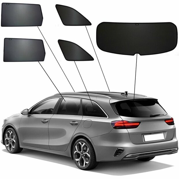 SunClip Auto Zonneschermen Kia Ceed Sportswagon (CD) 2018-2025