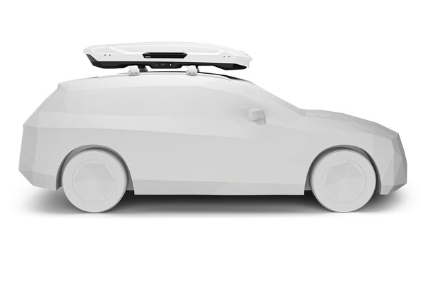 Thule Motion 3 XL Low | ISO White | op dak zijkant