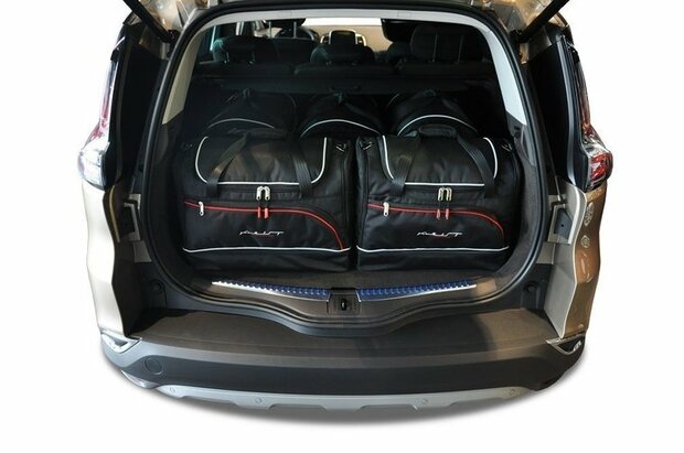 Kjust reistassenset Renault Espace V 2015-2022 set van 5 tassen 3x roltas + 2x sporttas