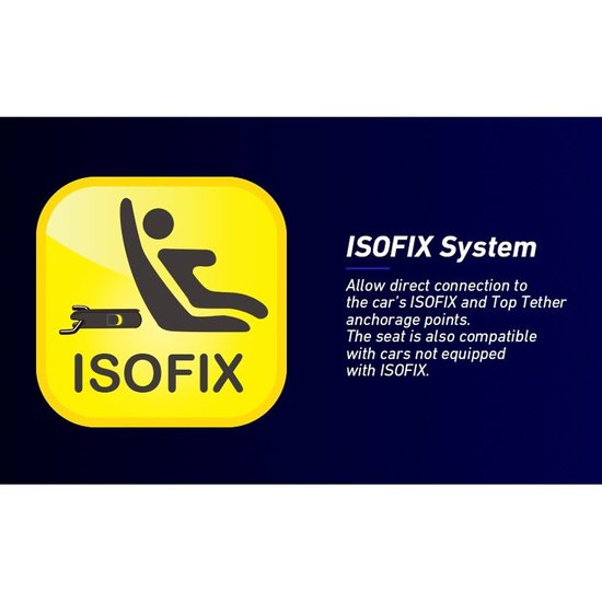Sparco Kinderstoel (Isofix) | F1000KI | Zwart/Blauw