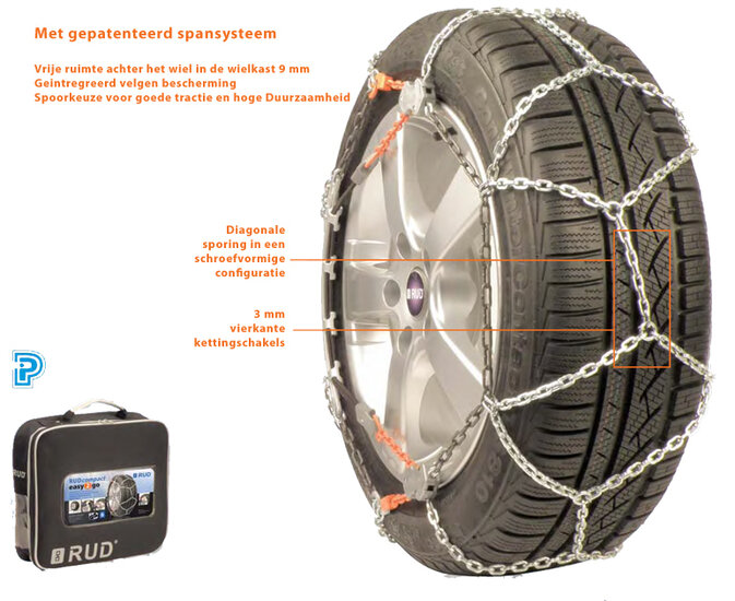 Rud Easy2Go 4030 sneeuwkettingen met info