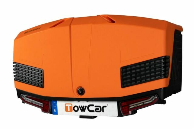TowBox V3 | Trekhaakbagagebox | Urban Black - Orange