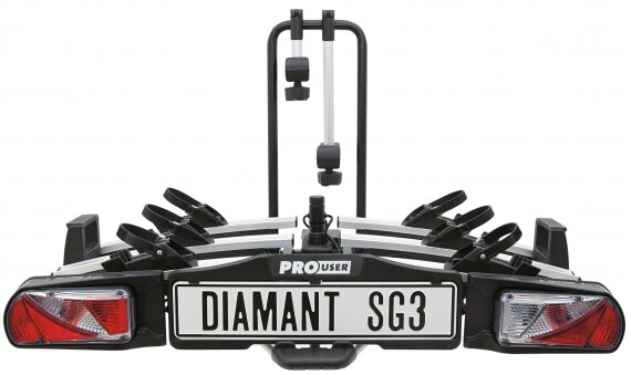 Pro User Diamant SG3 | Trekhaak fietsendrager | 91735 - voorzijde