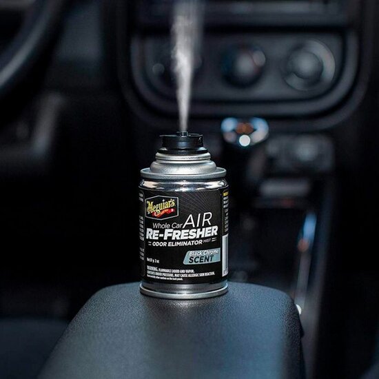 Meguiars Air Re-Fresher Mist - Black Chrome 59ml | Autoparfum in auto