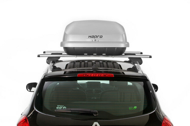 Hapro Roady 350 op auto achterkant