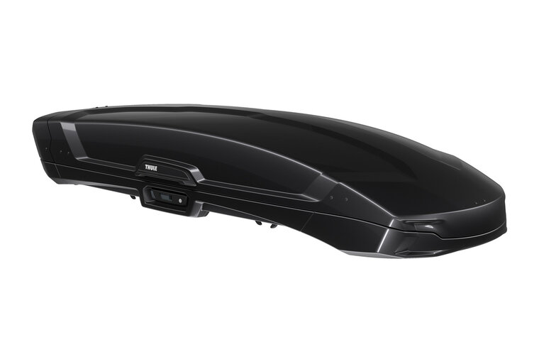 Thule Vector L - Black Metallic - Dakkoffer - schuin voor
