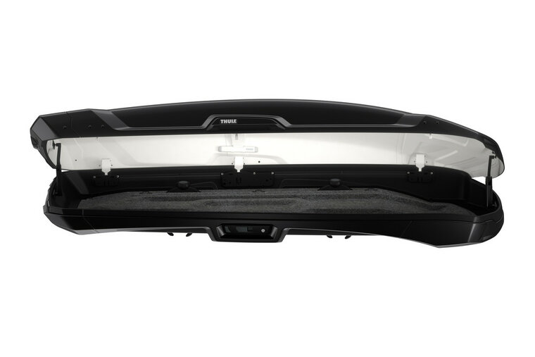 Thule Vector L - Black Metallic - Dakkoffer - zijkant open