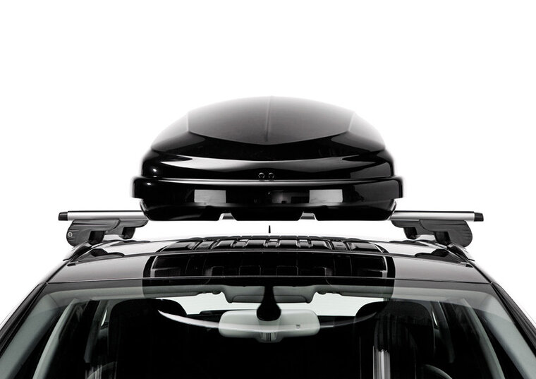 Hapro Traxer 6.6 brilliant black op auto voorzijde autovoordeelwinkel.nl
