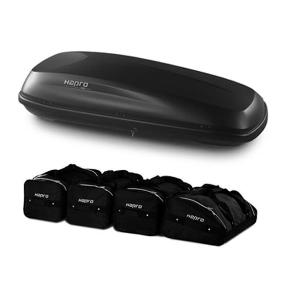 Hapro Rider 6.4  Anthracite + Hapro dakkoffertassen set