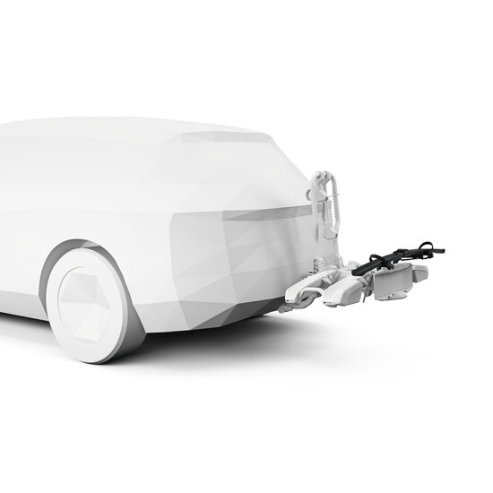 Thule EasyFold 3 | foldable bike add-on | gemonteerd op thule easyfold | voor 3 fietsen 