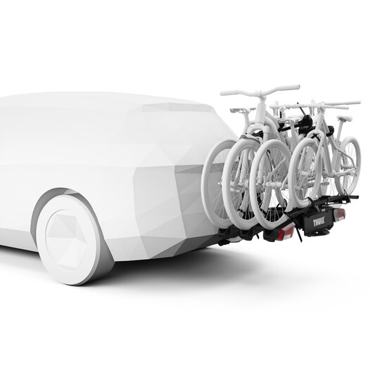 Thule EasyFold 3 | foldable bike add-on | gemonteerd op thule easyfold | voor 4 fietsen 