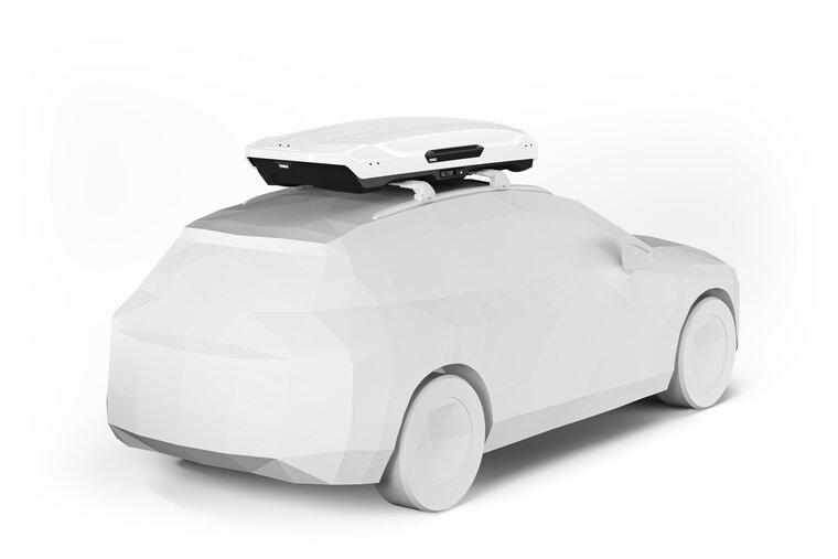 Thule Motion 3 XL Low | ISO White | op dak achterkant 
