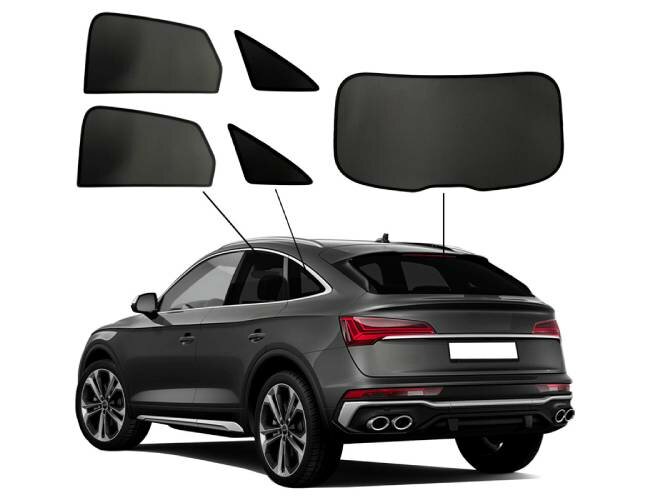 SunClip | Audi Q5 Sportback (FYT) | Vanaf 2020-2025| Auto zonneschermen | SC 10229