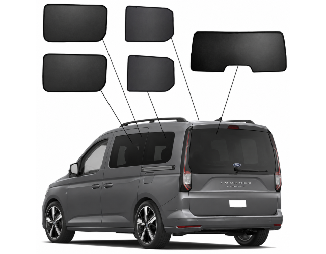 SunClip | Ford Tourneo Connect 5-deurs | Vanaf 2022 | Auto zonneschermen | SC 10346