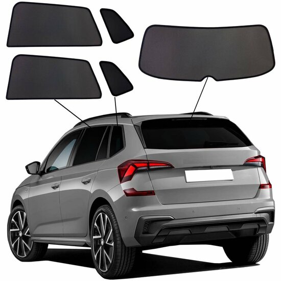 SunClip Auto Zonneschermen Skoda Kamiq Facelift 2024-