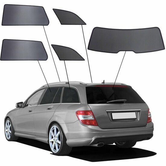 SunClip Auto Zonneschermen Mercedes C-Klasse T-Model 2007-2015