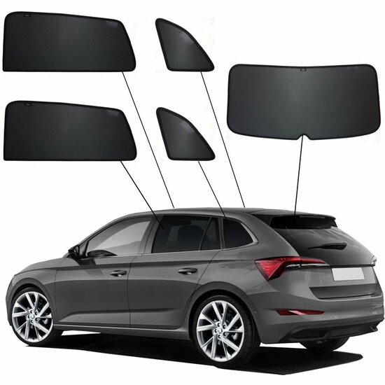 SunClip Auto Zonneschermen Skoda Scala 2019-