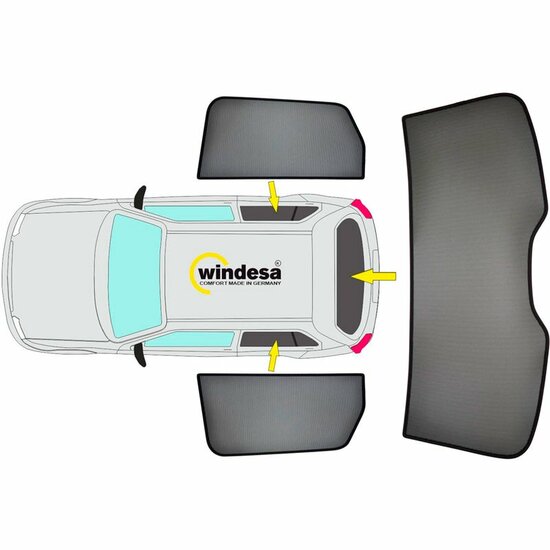 SunClip Auto Zonneschermen Kia Sportage (NQ5) 2022-