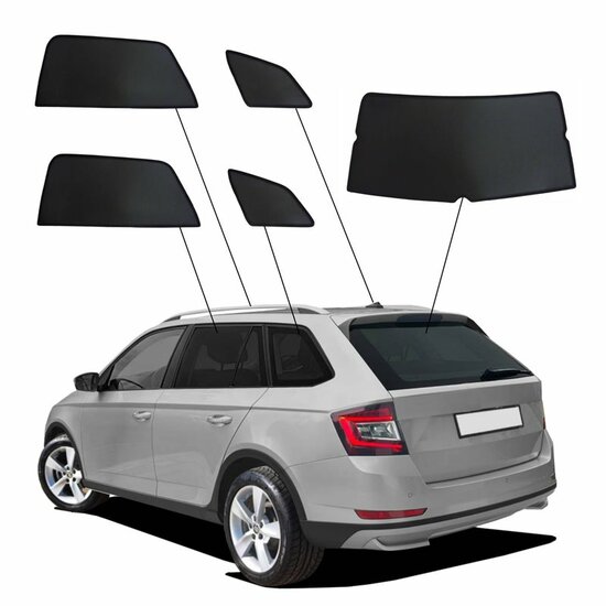 SunClip Auto Zonneschermen Skoda Fabia III Stationwagon 2014-2022