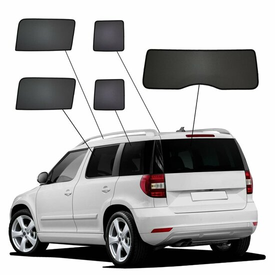 SunClip Auto Zonneschermen Skoda Yeti 2009-2017