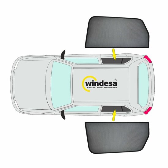 SunClip Auto Zonneschermen Ford Ranger 2023-