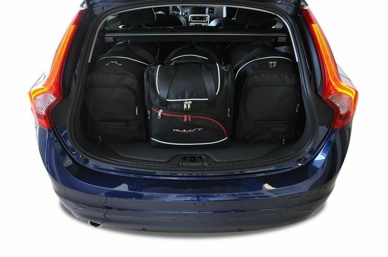 Kjust reistassenset Volvo V60 stationwagen 2010-2018 set van 4 tassen 3x roltas + 1x vliegtuigtas