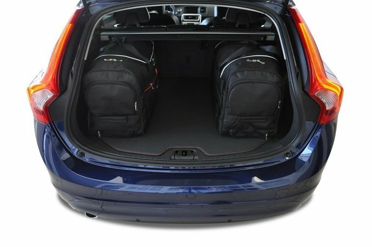 Kjust reistassenset Volvo V60 stationwagen 2010-2018 set van 4 tassen 3x roltas + 1x vliegtuigtas