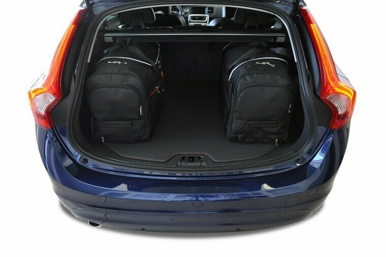 Kjust reistassenset Volvo V60 Cross Country 2015-2018 set van 4 tassen 3x roltas + 1x vliegtuigtas