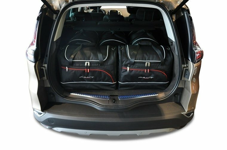 Kjust reistassenset Renault Espace V 2015-2022 set van 5 tassen 3x roltas + 2x sporttas