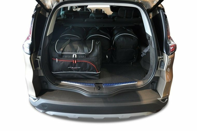 Kjust reistassenset Renault Espace V 2015-2022 set van 5 tassen 3x roltas + 2x sporttas