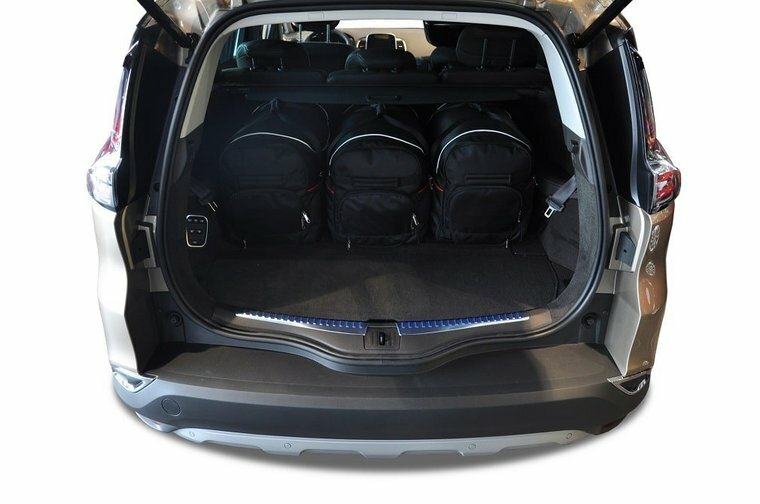 Kjust reistassenset Renault Espace V 2015-2022 set van 5 tassen 3x roltas + 2x sporttas