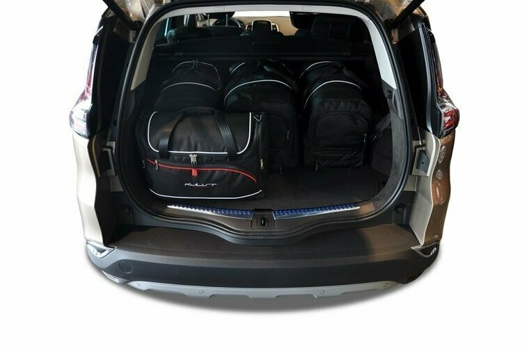 Kjust reistassenset Renault Espace V 2015-2022 set van 5 tassen 3x roltas + 2x vliegtuigtas