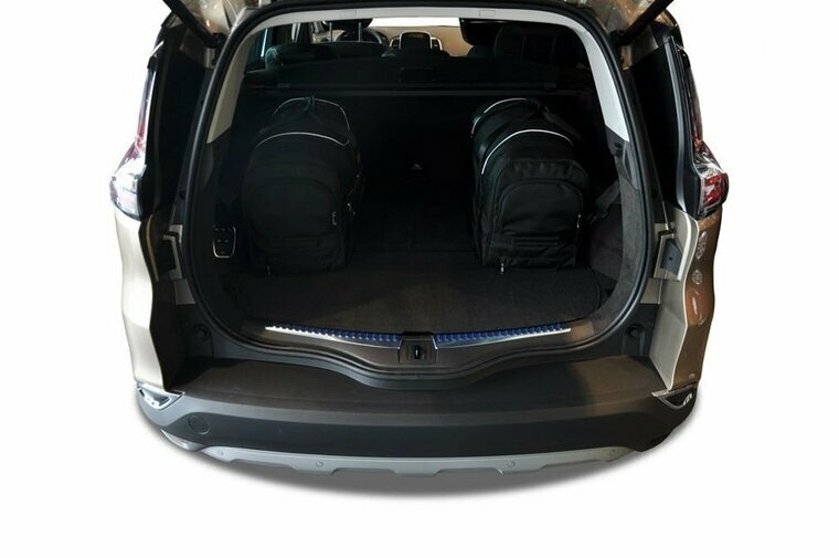 Kjust reistassenset Renault Espace V 2015-2022 set van 5 tassen 3x roltas + 2x vliegtuigtas