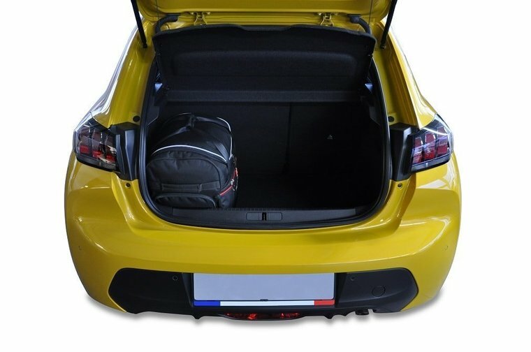 Kjust reistassenset Peugeot 208 vijfdeurs 2019- set van 3 tassen 2x roltas + 1x vliegtuigtas