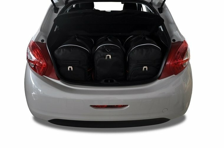 Kjust reistassenset Peugeot 208 vijfdeurs 2012-2019 set van 3 tassen