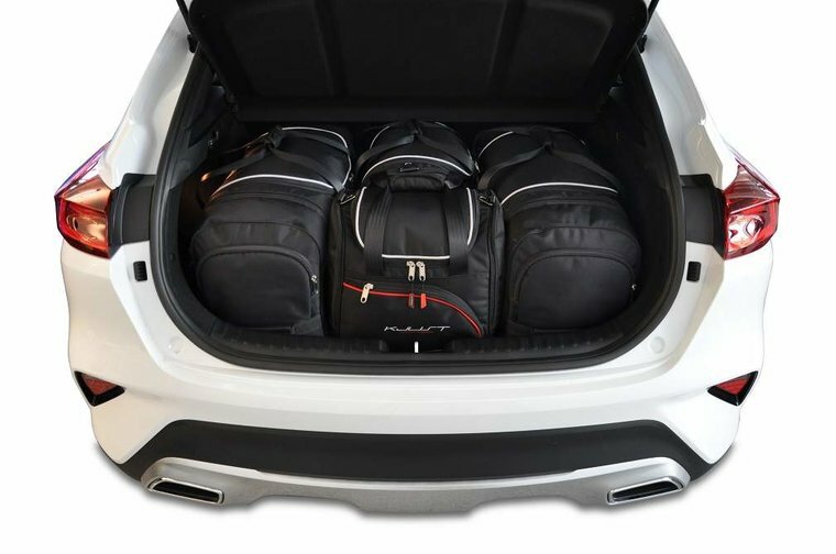 Kjust reistassenset Kia Venga vijfdeurs 2010-2019 set van 4 tassen 2x roltas + 2x sporttas